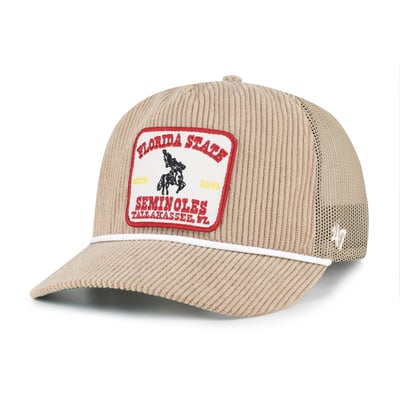 Florida State Seminoles '47 Unisex Cordlandia Hitch Adjustable Hat - Khaki