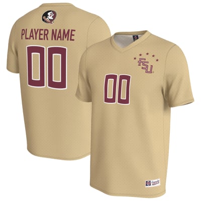  Florida State Seminoles GameDay Greats Unisex Lightweight Collegiate Women's Soccer NIL Pick-A-Player Fashion Jersey - Gold