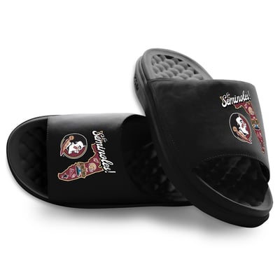 Florida State Seminoles ISlide Unisex Landmark Motive Slide Sandals - Black