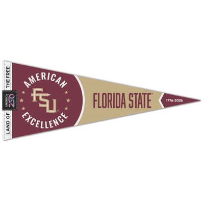 Florida State Seminoles WinCraft 12" x 30" America 250 Premium Pennant