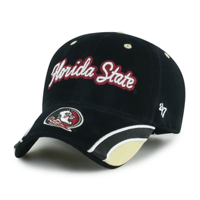 Florida State Seminoles '47 Women's Velvet Denim Script MVP Adjustable Hat - Black