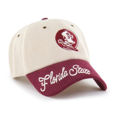 Florida State Seminoles '47 Women's Rope Script Clean Up Adjustable Hat - Cream/Garnet
