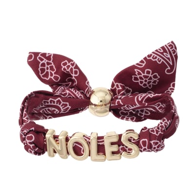 Florida State Seminoles CANVAS Style Women's Bandana Slider Bracelet