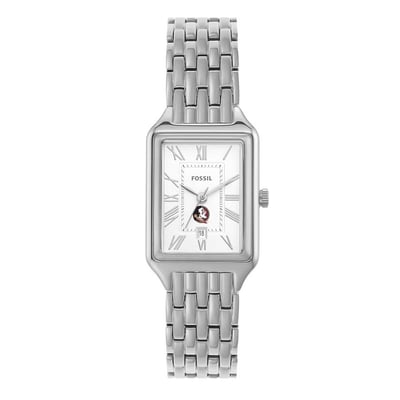 Florida State Seminoles Fossil Women's Raquel Three-Hand Date Stainless Steel Watch