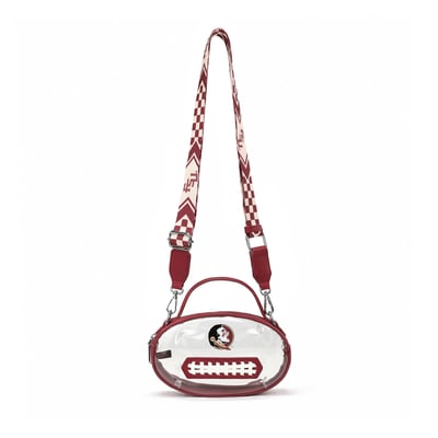  Florida State Seminoles Montana West Women's Clear Crossbody Bag - No Color