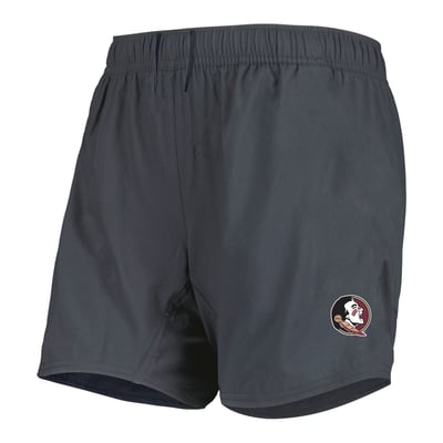 Florida State Seminoles Profile Women's Plus Size French Terry Short - Charcoal
