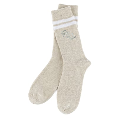 Florida State Seminoles ZooZatz Women's Victory Plush Socks - Cream