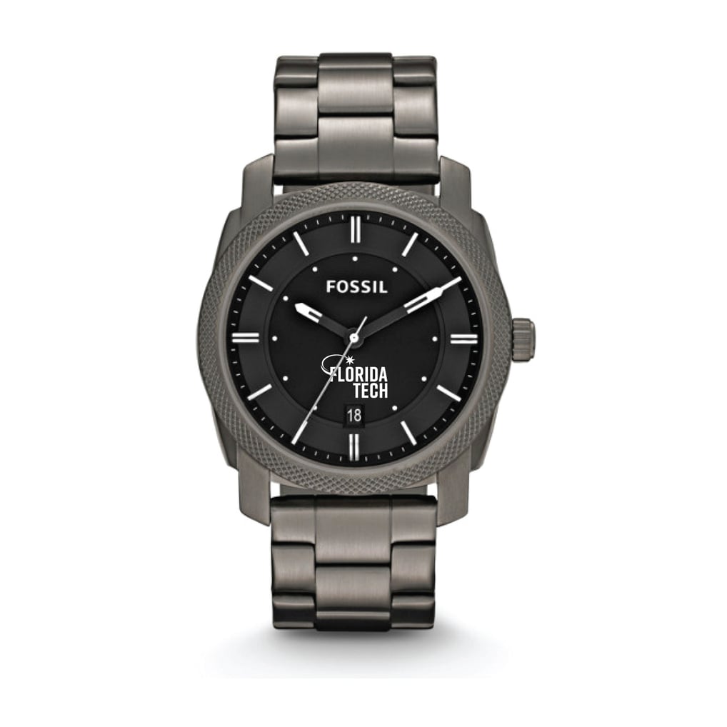 Florida Tech Panthers Fossil Machine Smoke Stainless Steel Watch