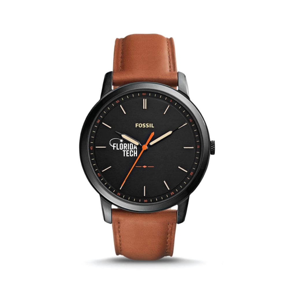 Florida Tech Panthers Fossil The Minimalist Slim Light Brown Leather Watch