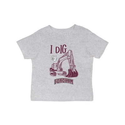 Fordham Rams Vive La Fete Infant Excavator T-Shirt - Gray