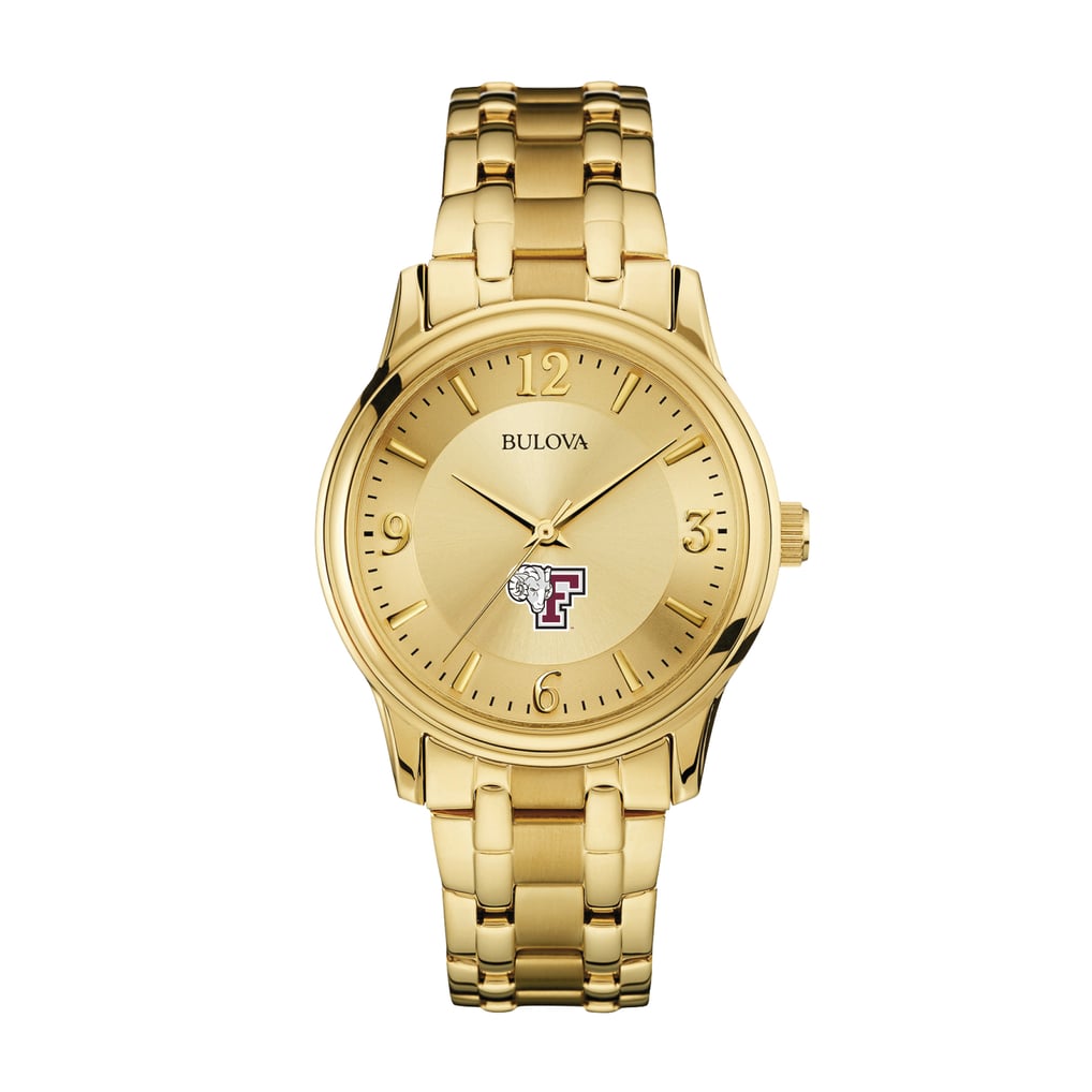 Fordham Rams Bulova Gold-Tone Watch