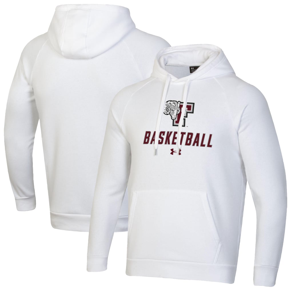 Fordham Rams Under Armour Basketball Rival Raglan Fleece Pullover Hoodie - White