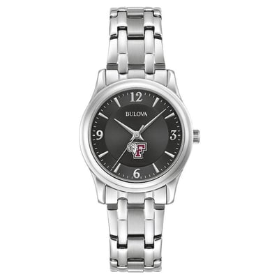 Fordham Rams Bulova Women's Corporate Collection Stainless Steel Watch - Black