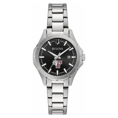 Fordham Rams Bulova Women's Stainless Steel Sport Classic Watch - Black
