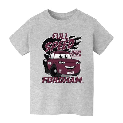  Fordham Rams Vive La Fete Youth Full Speed T-Shirt - Gray