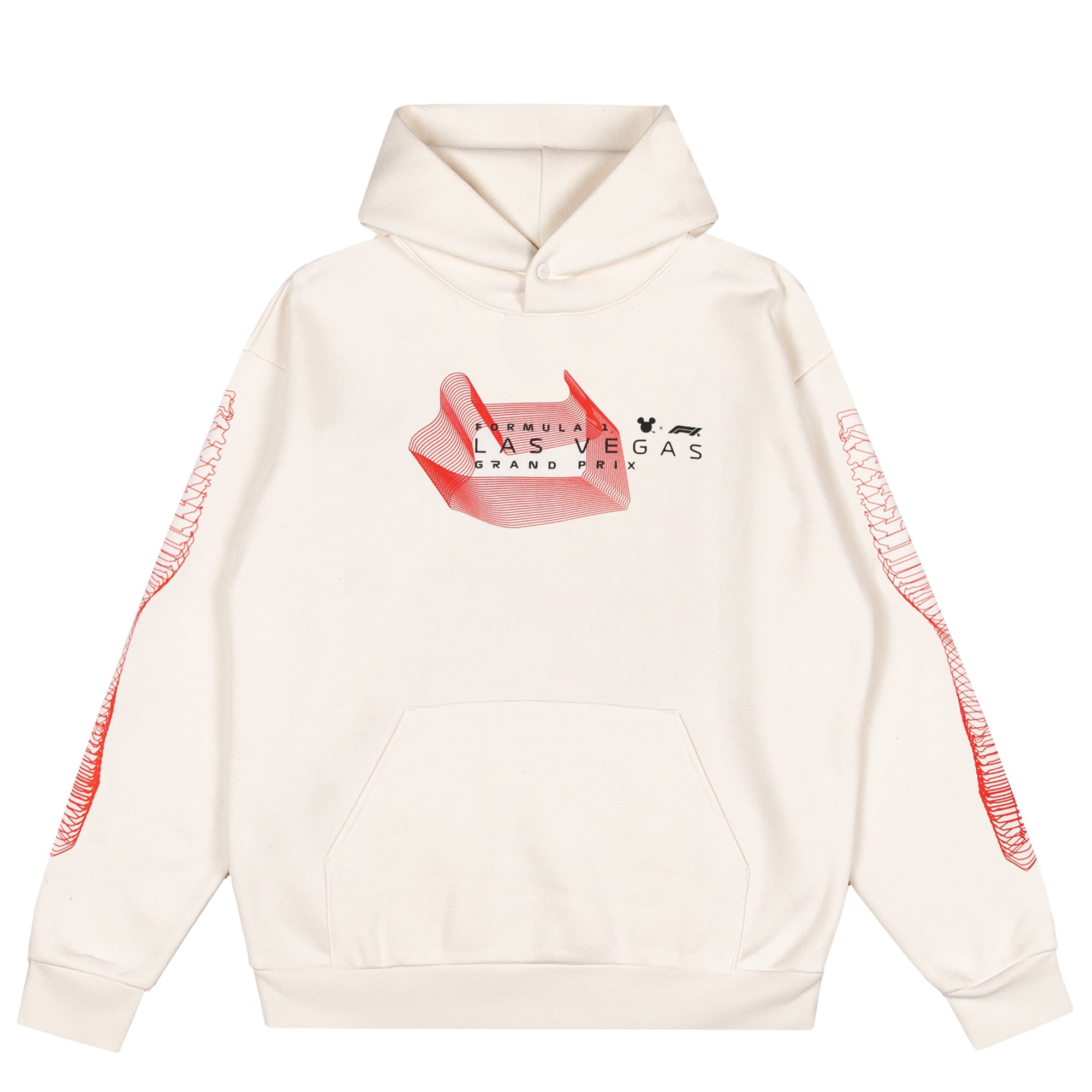Formula 1 x Disney Las Vegas Grand Prix Map Illusion Hoodie - Ash