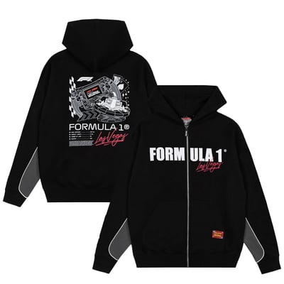 2026 Las Vegas Grand Prix Steering Full-Zip Hoodie - Black