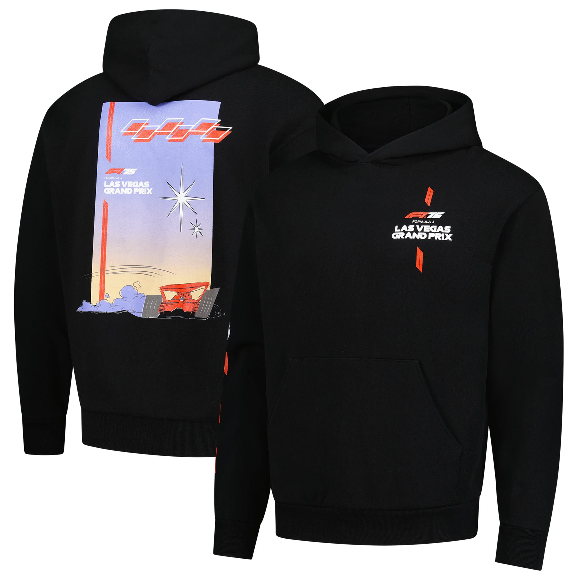 Formula 1 2025 Las Vegas Grand Prix Block Pullover Hoodie - Black