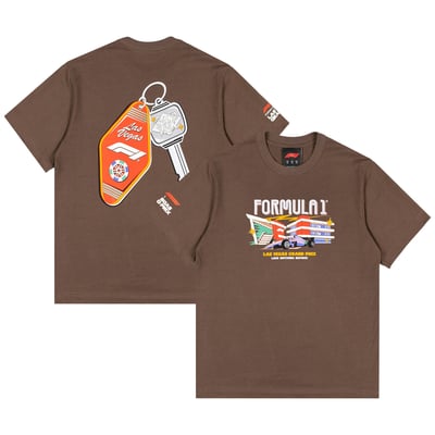 2026 Las Vegas Grand Prix Hotel Key T-Shirt - Brown