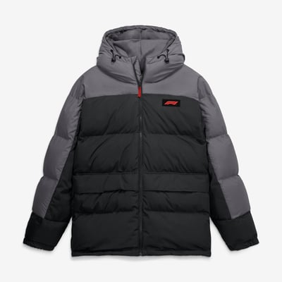 Formula 1 Fanatics Puffer Jacket - Black/Gray