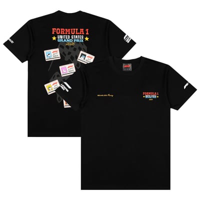 F1 x Peanuts Insomniac 2026 United States Grand Prix Licensed T-Shirt - Black