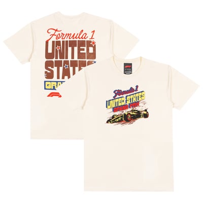 F1 Insomniac United States Grand Prix Stars T-Shirt - Cream