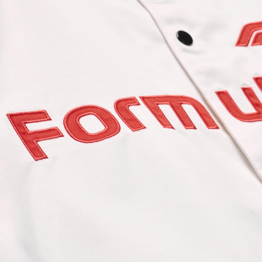 Formula 1 Merchandise Mitchell & Ness Lightweight Full-Snap Satin Jacket - White
