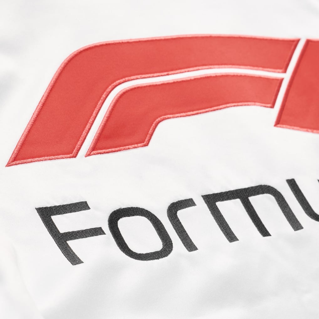 Formula 1 Merchandise Mitchell & Ness Lightweight Full-Snap Satin Jacket - White
