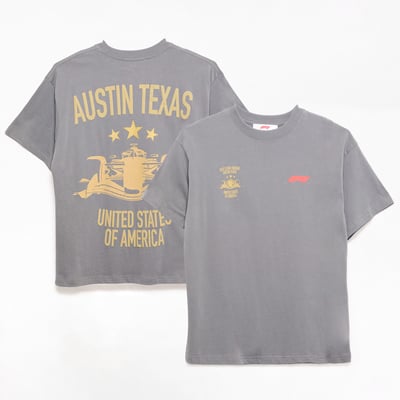 PacSun United States Grand Prix Medallion T-Shirt - Gray