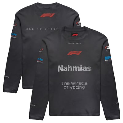 NAHMIAS x Formula 1  Unisex Austin Capsule Waffle Thermal Long Sleeve T-Shirt - Black