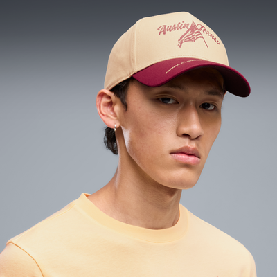 Puma Unisex United States Grand Prix Adjustable Hat - Cream/Red