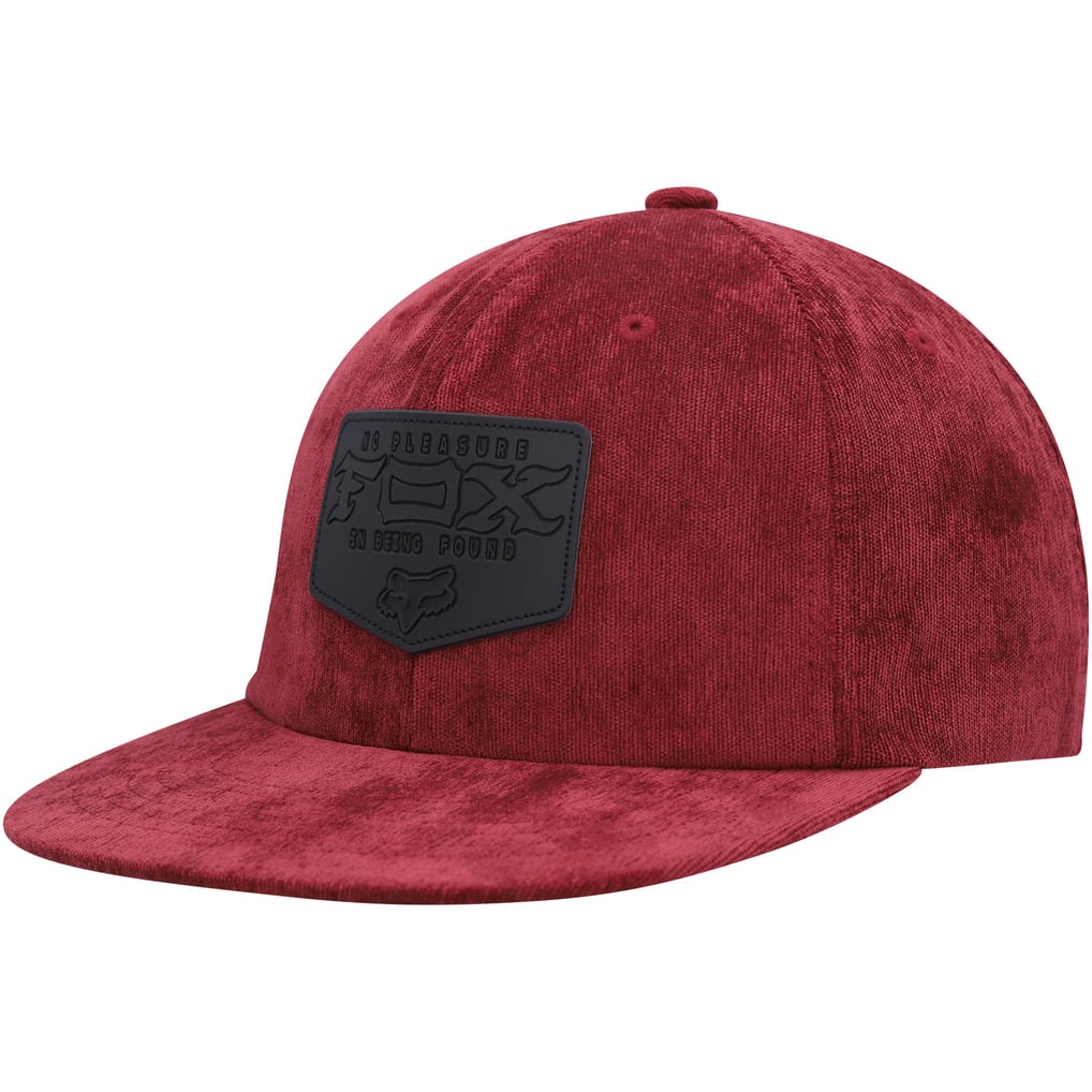 Fox Fixated Snapback Hat - Maroon 