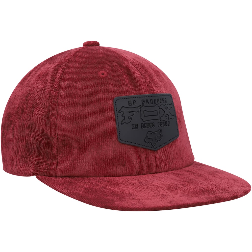 Fox Fixated Snapback Hat - Maroon 