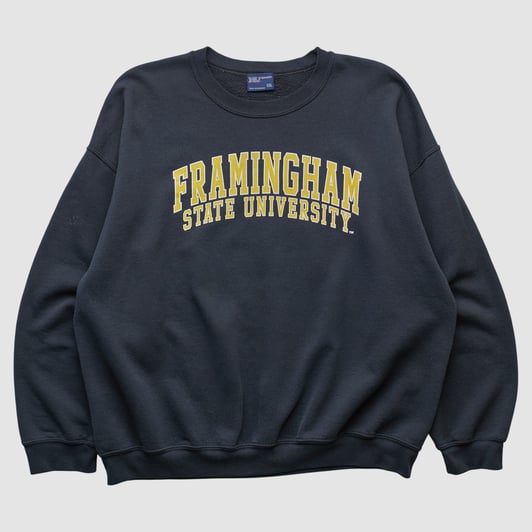 Framingham State Rams MV Sport 2000s Pullover Sweatshirt - Black - XL by Fanatics Real Vintage