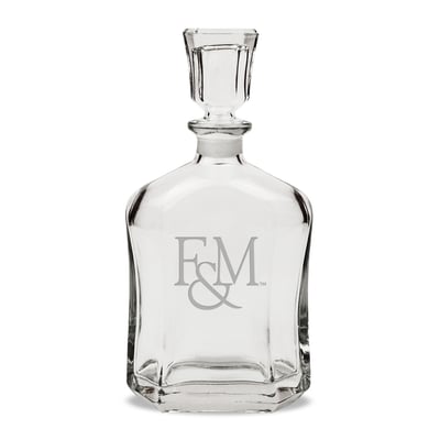 Franklin & Marshall Diplomats 23.75oz. Crystal Whisky Decanter
