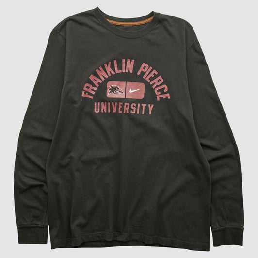 Franklin Pierce Ravens Nike 2010s Long Sleeve T-shirt - Black - S by Fanatics Real Vintage