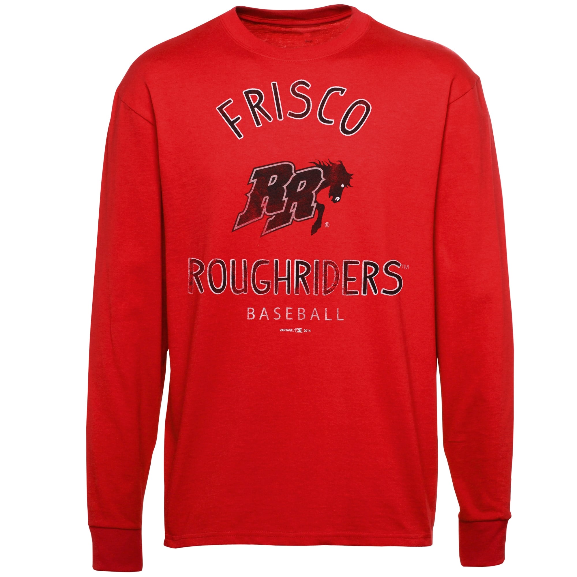 Mens Frisco RoughRiders Red Ring Him Up Long Sleeve T-Shirt