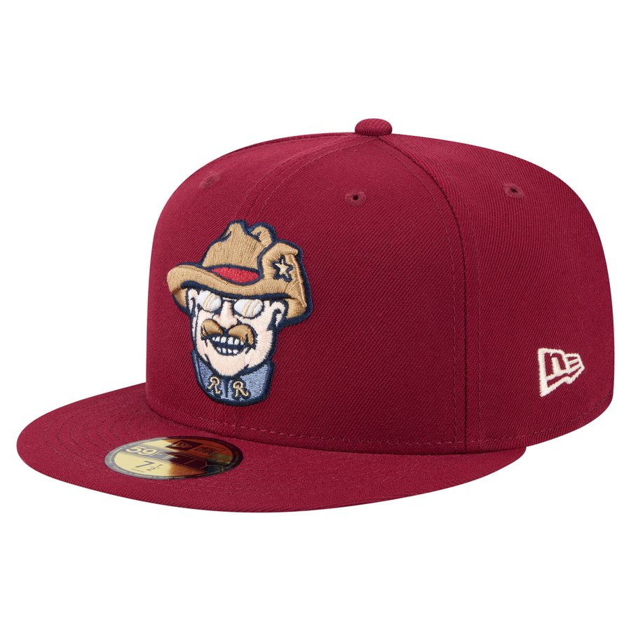 Men's Frisco RoughRiders New Era Burgundy Authentic Collection 59FIFTY ...