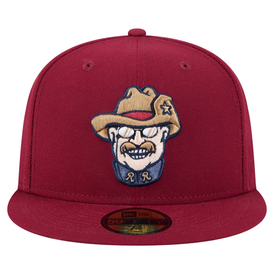 Men's Frisco RoughRiders New Era Burgundy Authentic Collection 59FIFTY ...