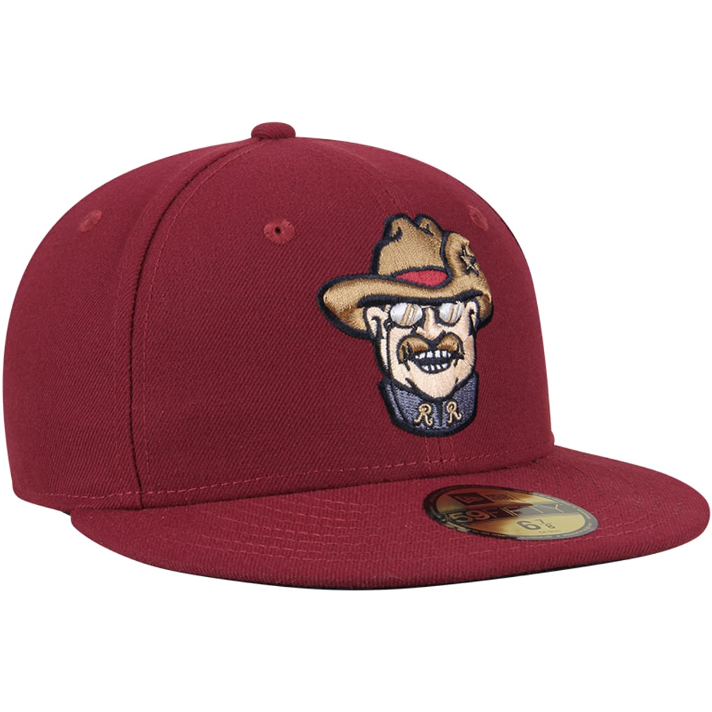 Men's Frisco RoughRiders New Era Crimson Authentic Home 59FIFTY Fitted Hat
