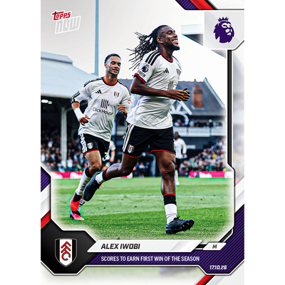 Alex Iwobi - 2026-27 Premier League Topps NOW® - Card 45