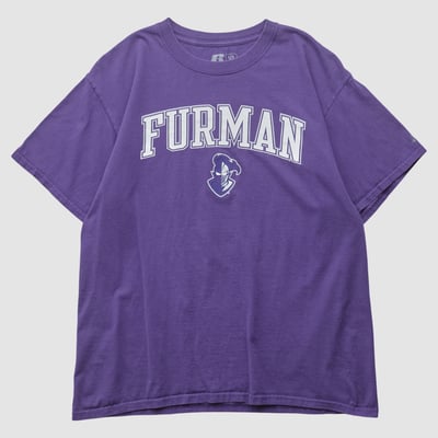 Furman Paladins Russell 2010s T-shirt - Purple - M by Fanatics Real Vintage