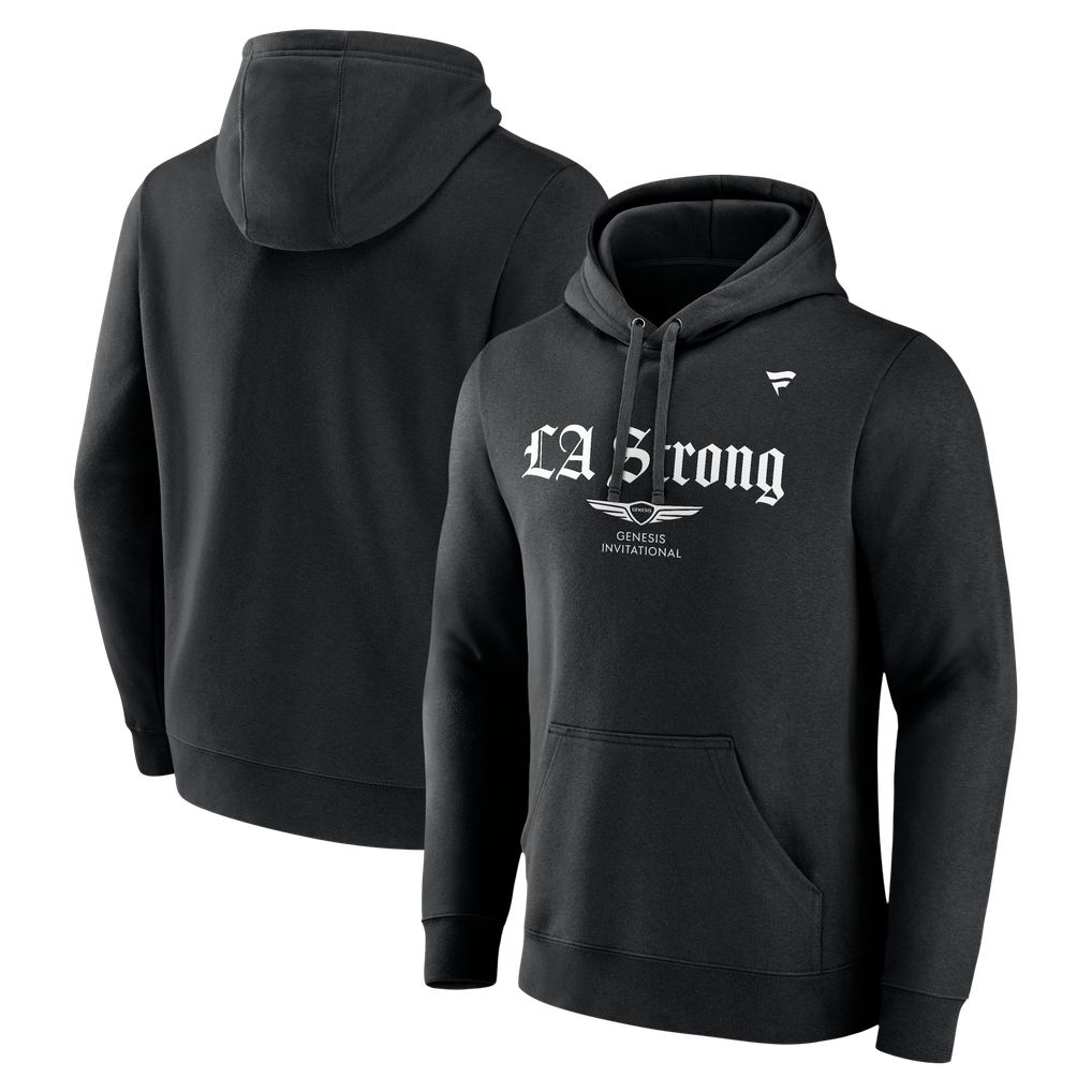  Genesis Invitational Fanatics Unisex LA Strong Fleece Pullover Hoodie - Black