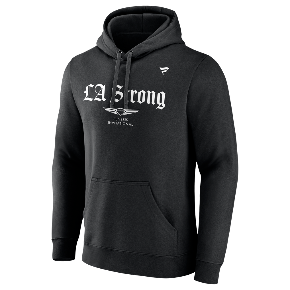  Genesis Invitational Fanatics Unisex LA Strong Fleece Pullover Hoodie - Black