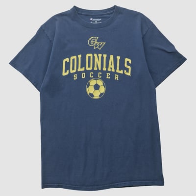 George Washington University Champion 2010s T-shirt - Navy - S by Fanatics Real Vintage