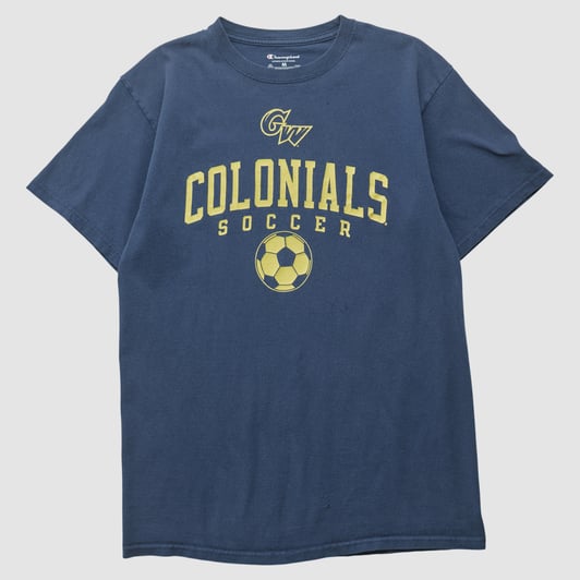 George Washington University Champion 2010s T-shirt - Navy - S by Fanatics Real Vintage