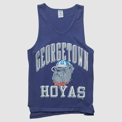 Georgetown Hoyas Galt Sand 90s Tank - Blue - S by Fanatics Real Vintage