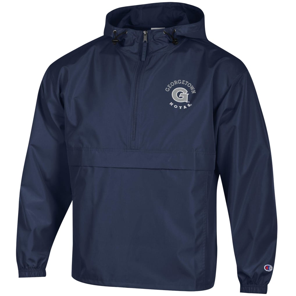  Georgetown Hoyas Champion Embroidered Packable Jacket - Navy