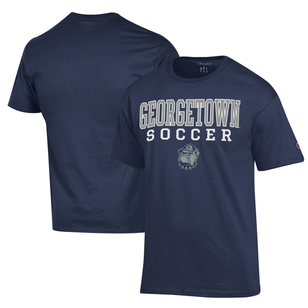 Georgetown Hoyas Champion Soccer Stack Logo Powerblend T-Shirt - Navy