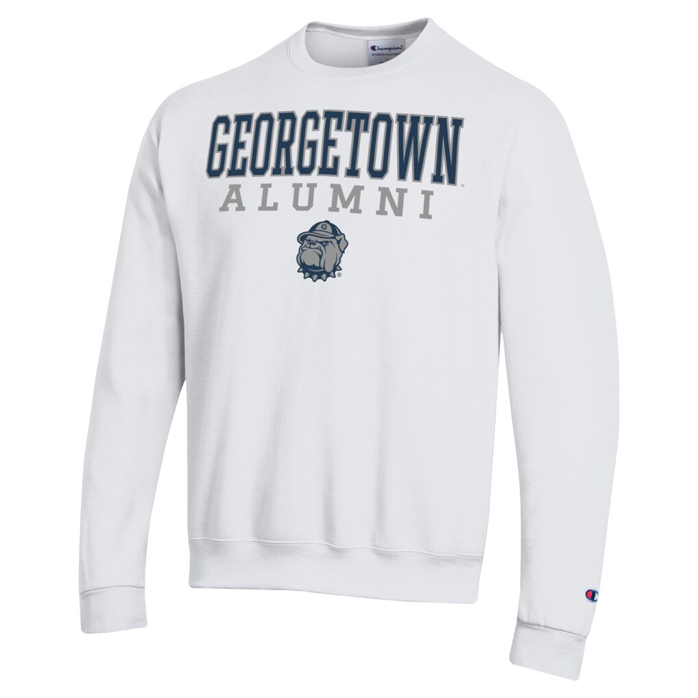 Georgetown Hoyas Champion Alumni Arched Pullover Sweatshirt - White